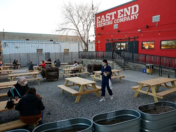 Bring your face masks, dogs, and a few friends to these spacious Pittsburgh beer gardens