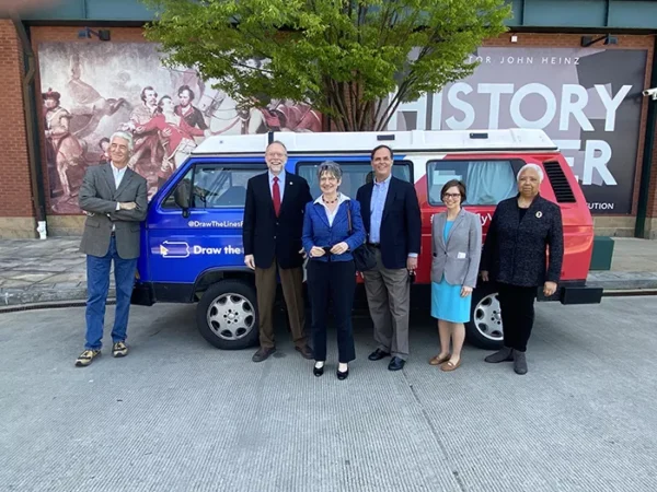 Voteswagon Tour visits Pittsburgh, highlights problems of gerrymandering in Pa.