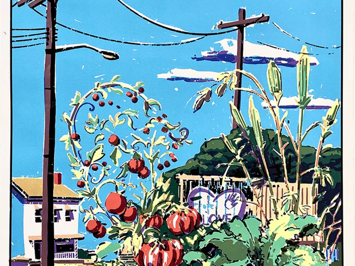 Local artist highlights Pittsburgh community gardens in silkscreen series