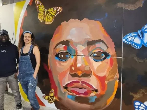 Artists debut “The Legacy of Butterflies” mural as part of Duolingo program