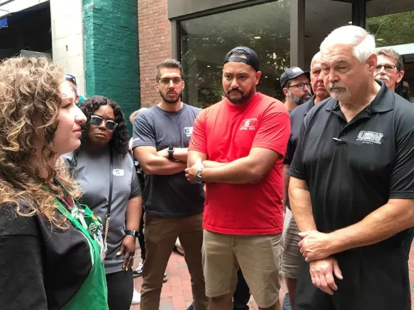 Supporters rally Downtown for reinstatement of fired Starbucks union workers
