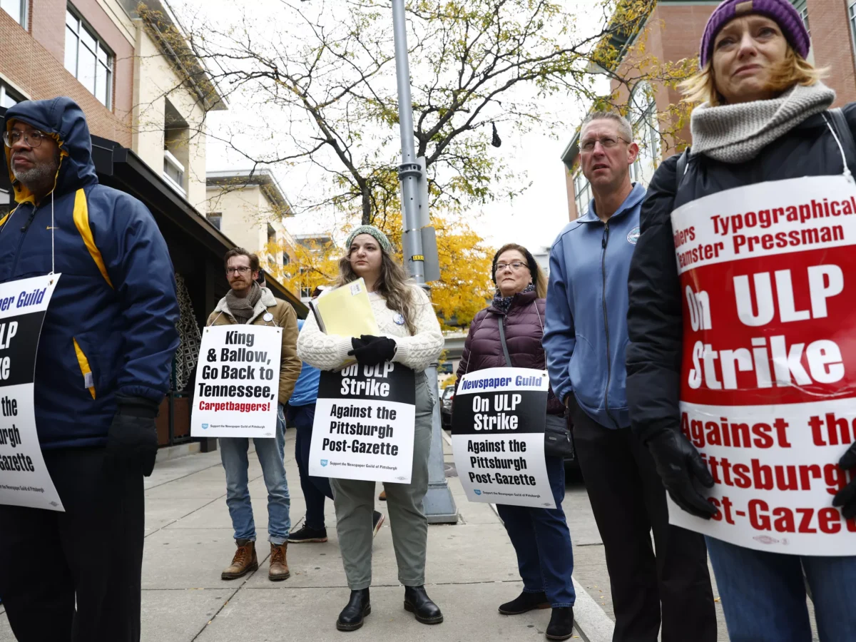 PHOTOS: Post-Gazette journalists strike; promise to publish “strike publication”