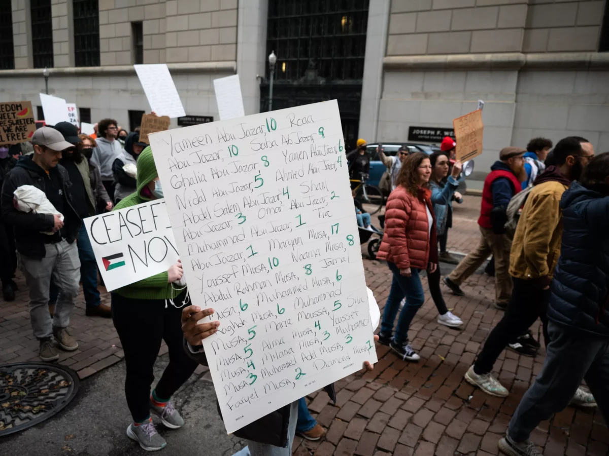 Students take calls for a Gaza ceasefire from campus to Harrisburg