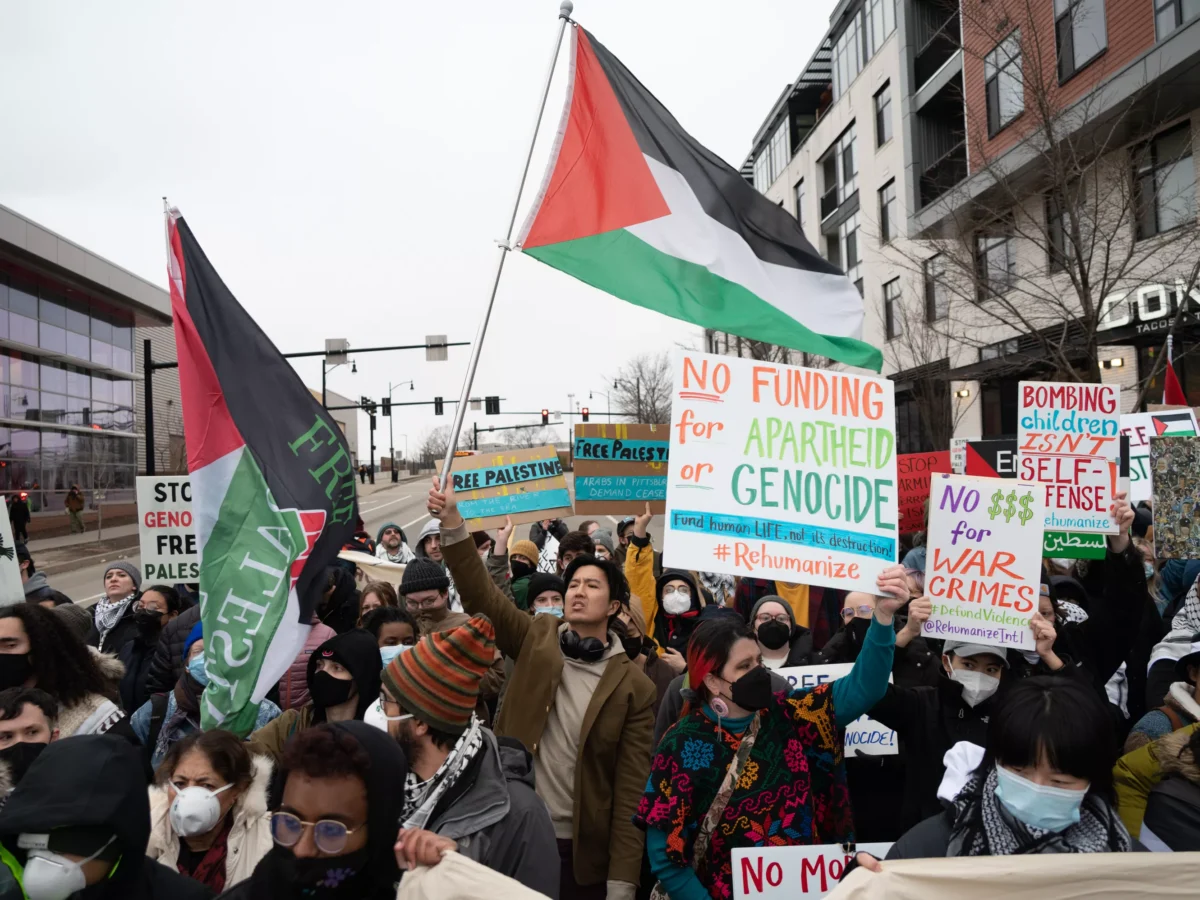 Hands off Rafah protest in East Liberty