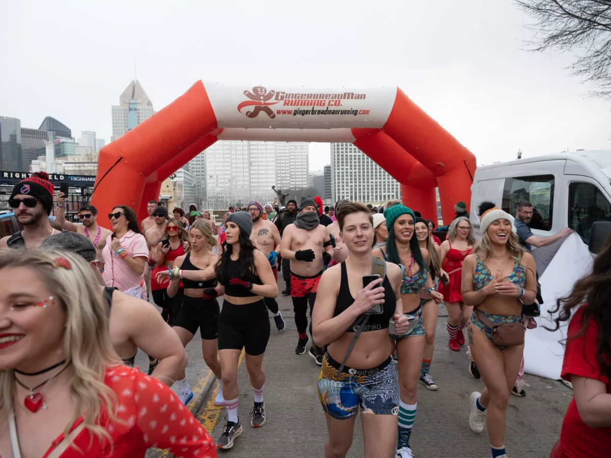 Cupid’s Undie Run in Pittsburgh, 2024
