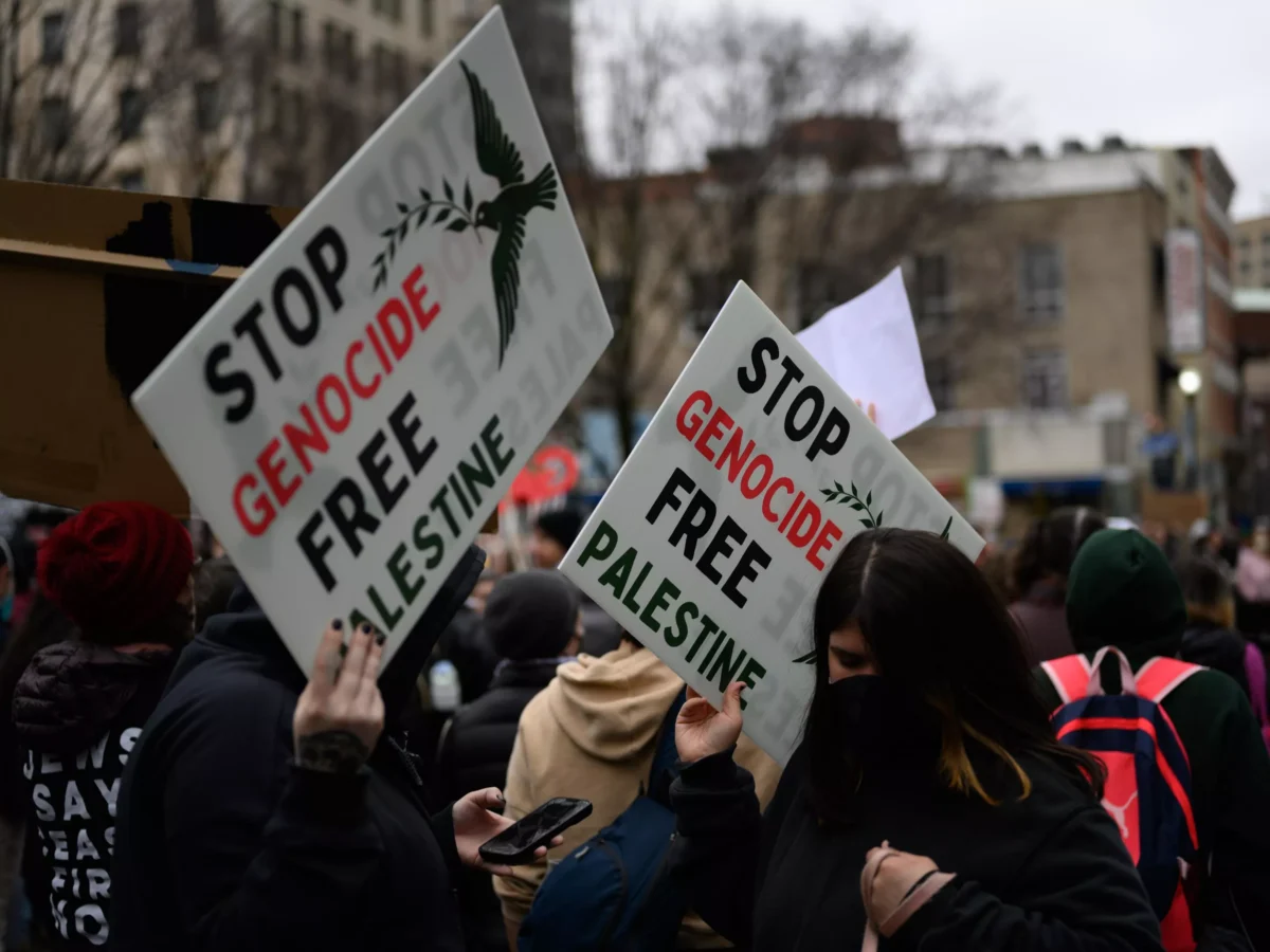 Hands off Rafah protest in Market Square
