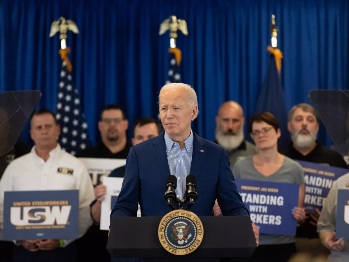Joe Biden Speaks at the United Steelworkers Headquarters