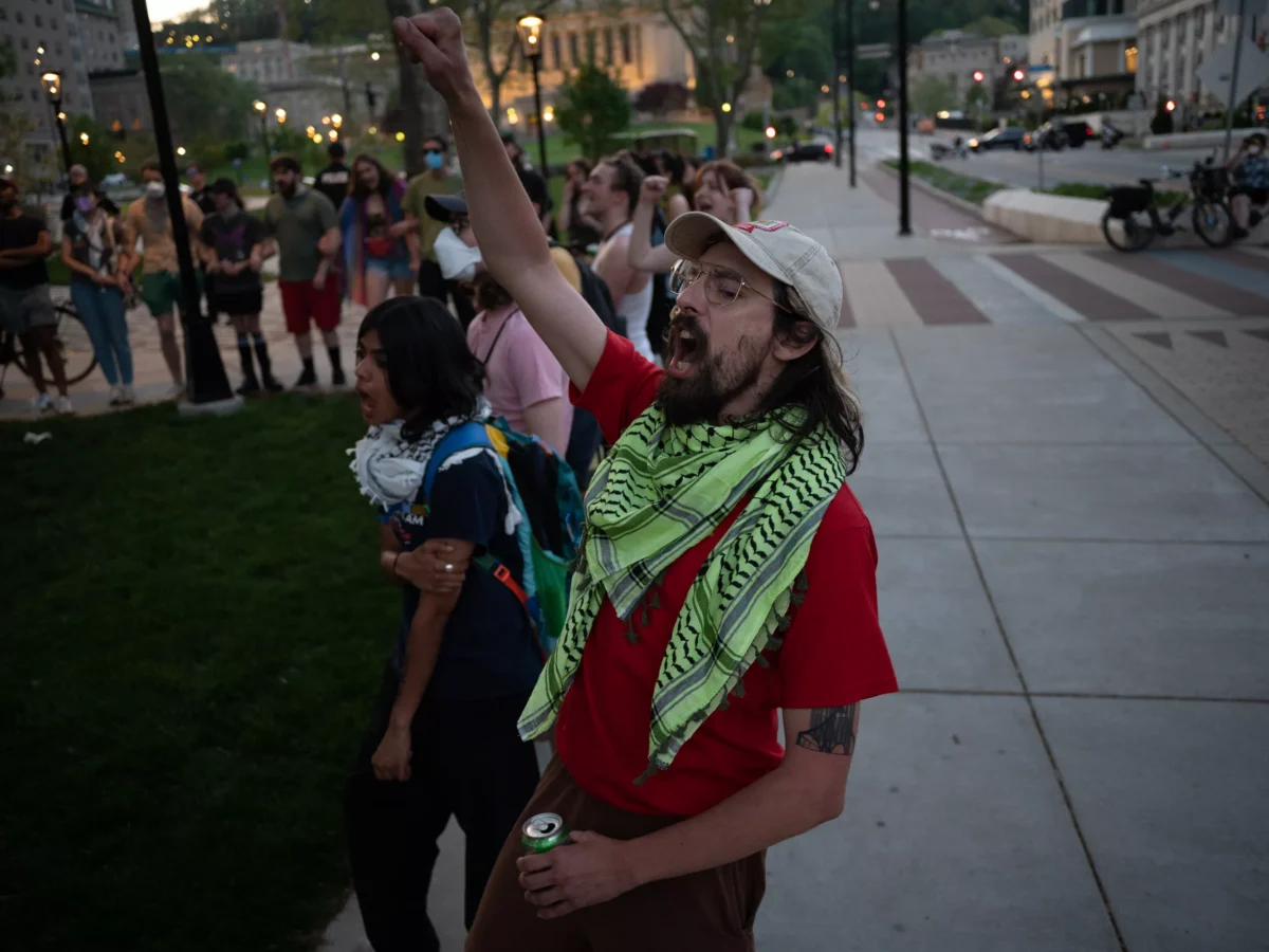 Protesters and police clash on Pitt’s campus