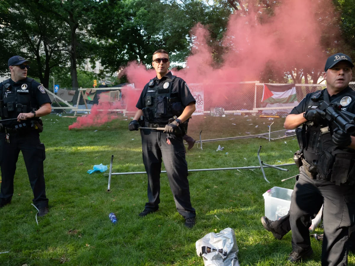 Protesters at Pitt met with force by local police
