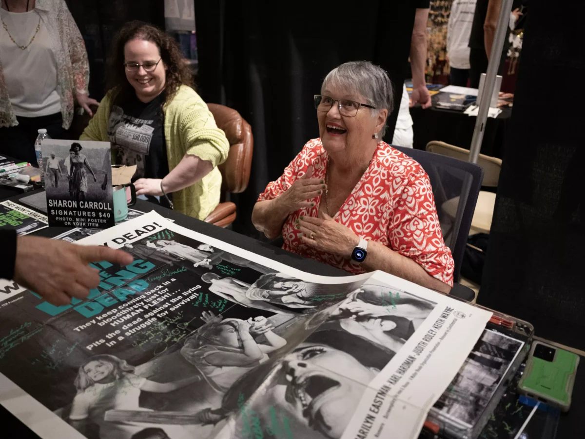 My mom was “The Housedress Ghoul” in Night of the Living Dead, and now everyone knows