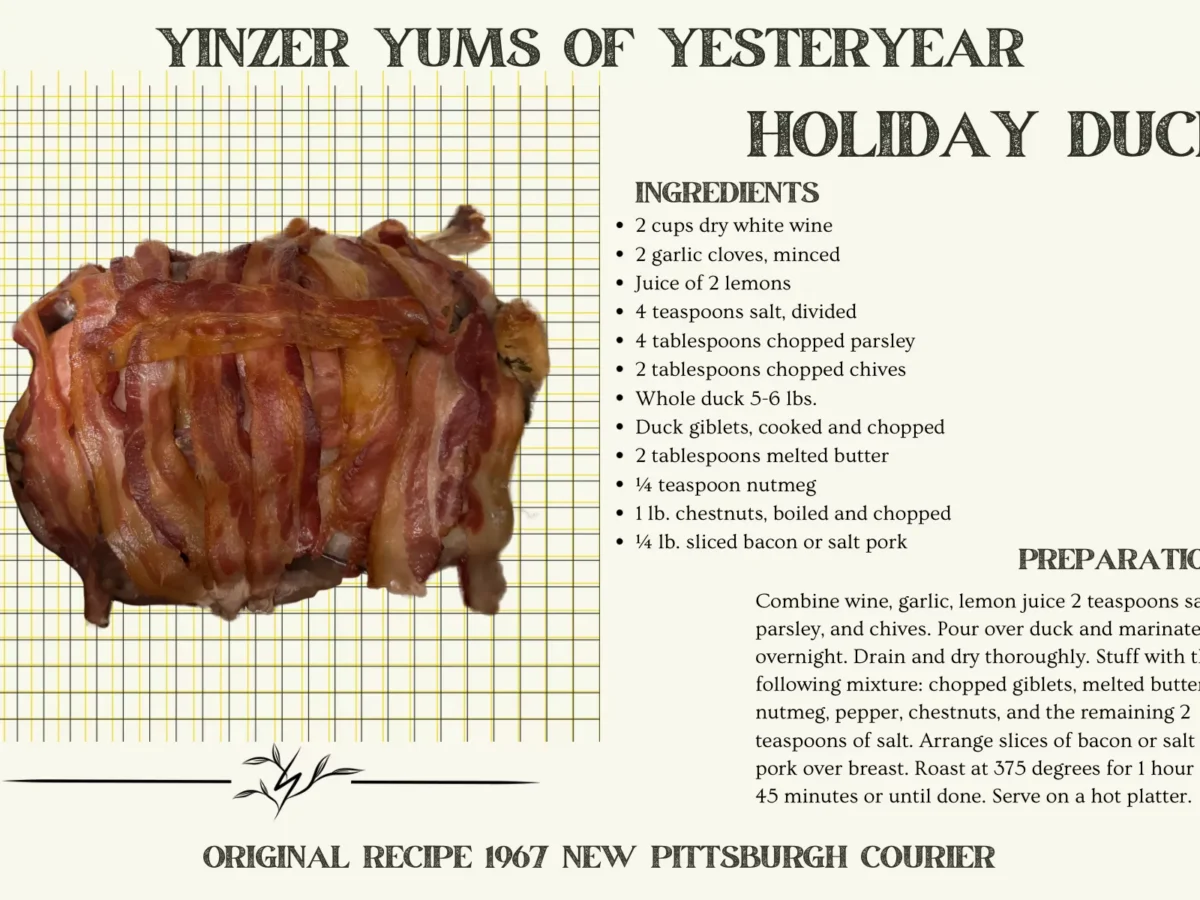 Yinzer Yums of Yesteryear: Holiday duck