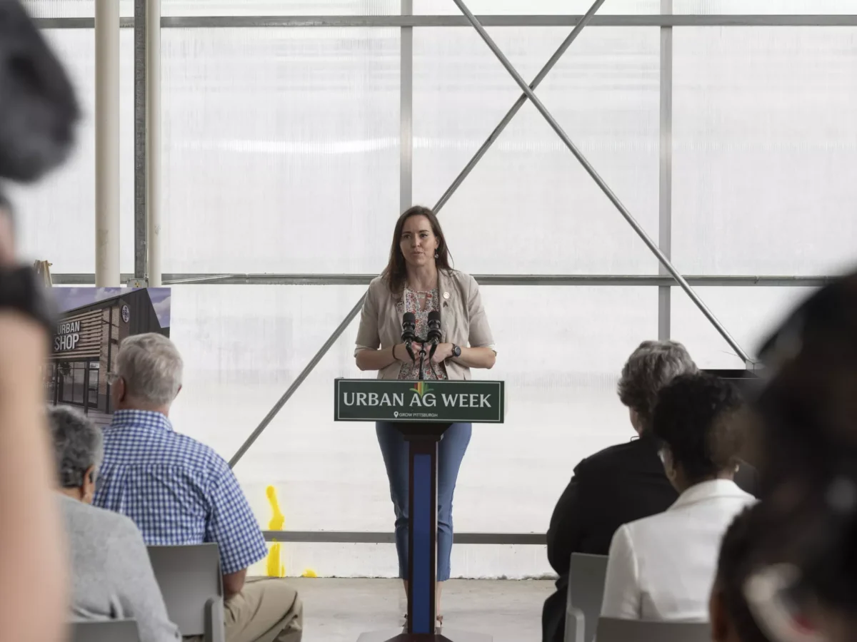 Amid federal cuts, leaders tout agricultural innovation grants at Bidwell greenhouse