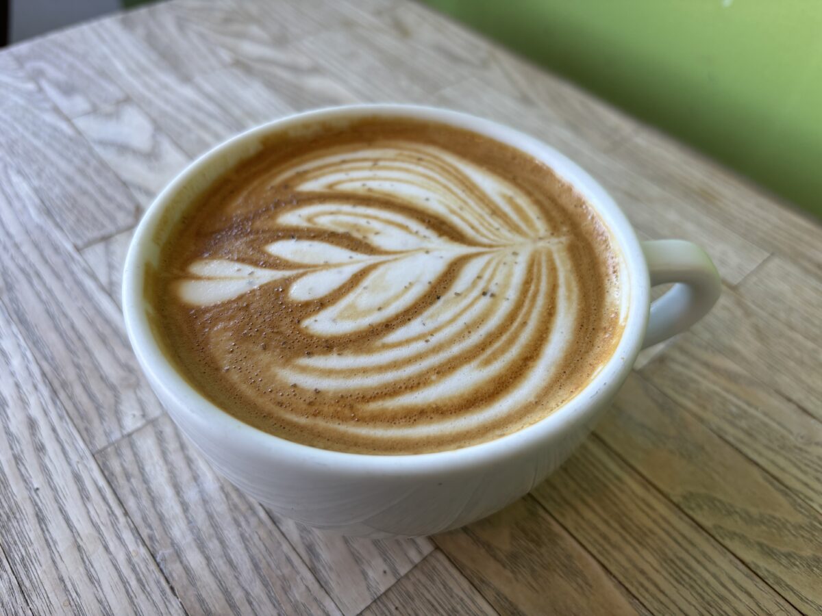 Convive’s Smoke Salt Maple Latte is my favorite fall coffee