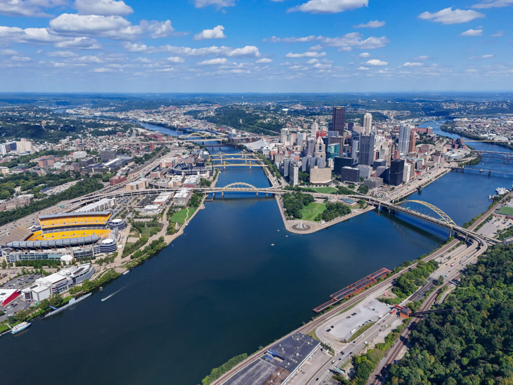 Pittsburgh drone footage