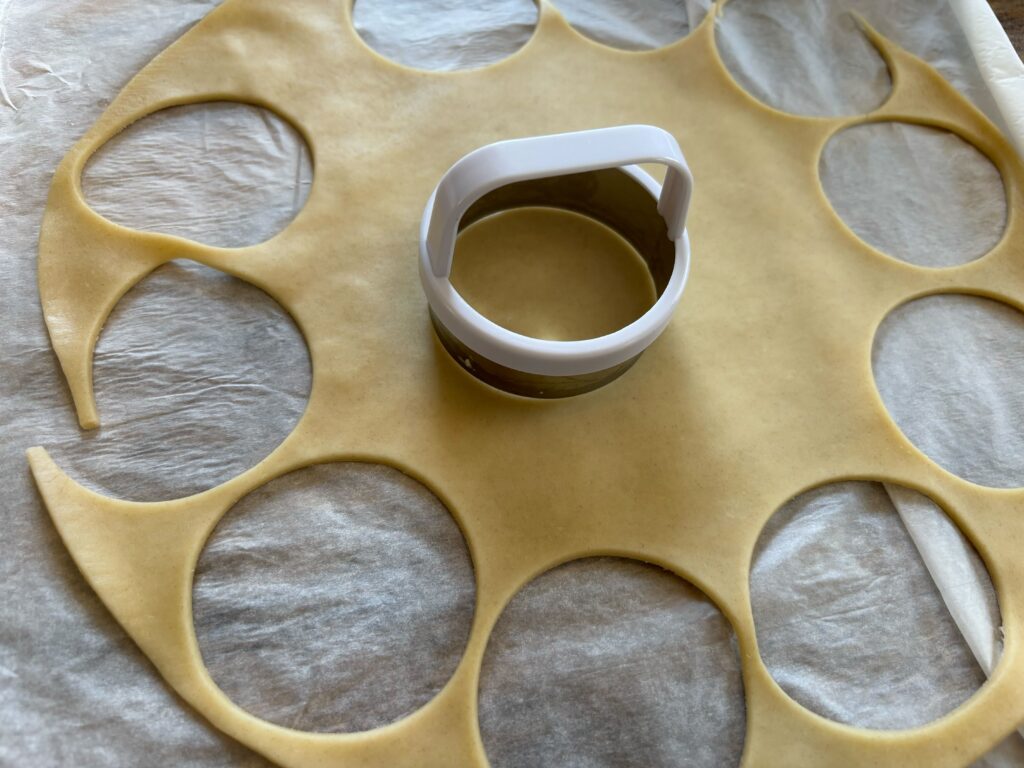 Pie crust and a biscuit cutter